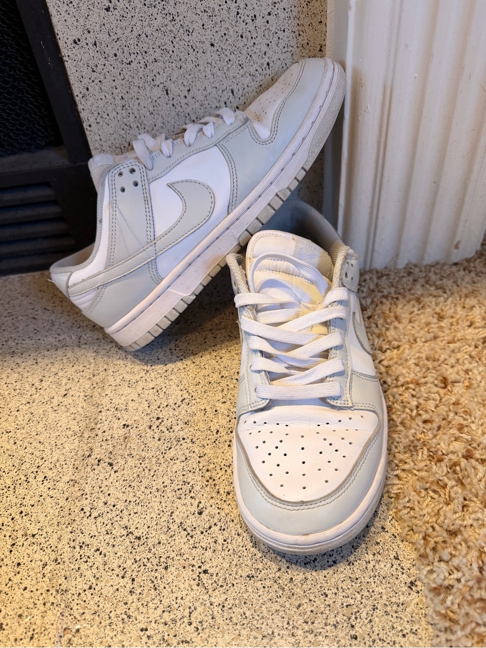 Nike Kids White Low-Top Sneakers